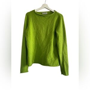 Betty Barcley Vintage Lime Green Wool Pullover Size 38 / Medium